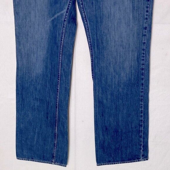 Vintage American Eagle Outfitters Med Wash Distressed Boot Cut 34 - Picture 10 of 14